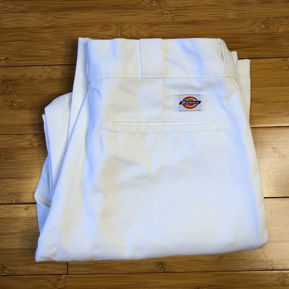 Dickies White 32x30 (measures 33”) Men's Original 874 Fit work Pants Costume - Picture 2 of 5